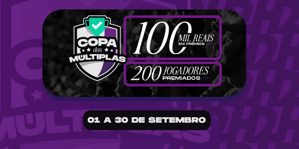 Copa das Múltiplas: promoção no H2bet!