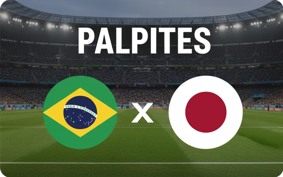 Brasil x Japão: palpites, odds e como apostar