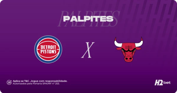 Pistons x Bulls: palpites e odds da NBA 2025/26
